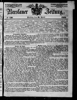 Breslauer Zeitung vom 30.04.1852