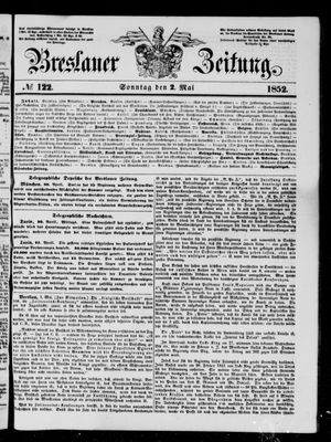 Breslauer Zeitung on May 2, 1852