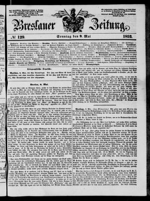 Breslauer Zeitung on May 9, 1852