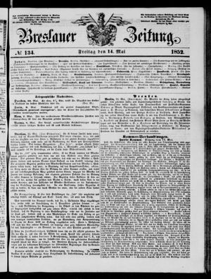 Breslauer Zeitung vom 14.05.1852