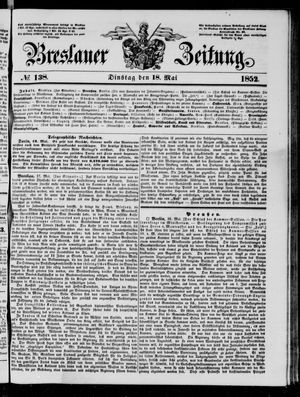 Breslauer Zeitung vom 18.05.1852