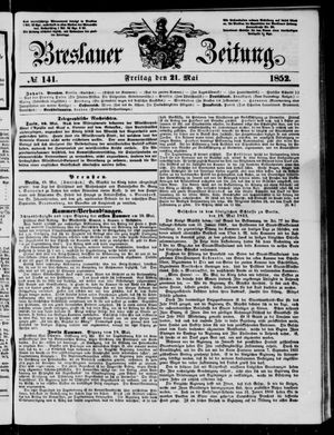 Breslauer Zeitung vom 21.05.1852