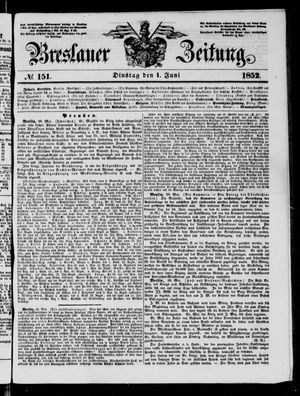 Breslauer Zeitung on Jun 1, 1852