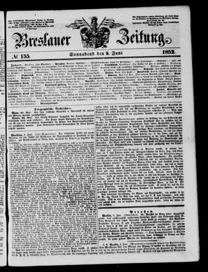 Breslauer Zeitung vom 05.06.1852