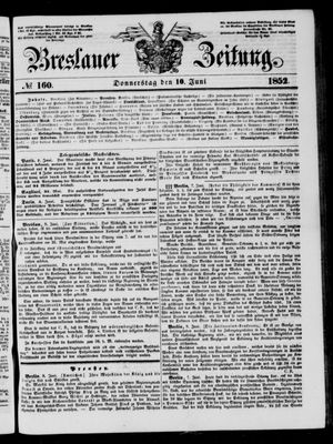 Breslauer Zeitung vom 10.06.1852