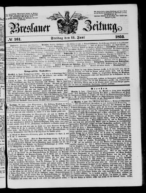 Breslauer Zeitung on Jun 11, 1852