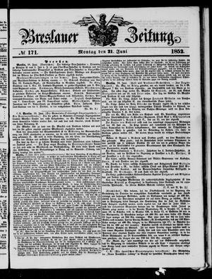 Breslauer Zeitung on Jun 21, 1852