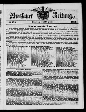 Breslauer Zeitung vom 29.06.1852