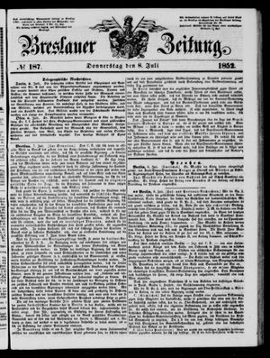Breslauer Zeitung vom 08.07.1852