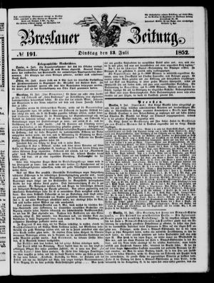 Breslauer Zeitung vom 13.07.1852