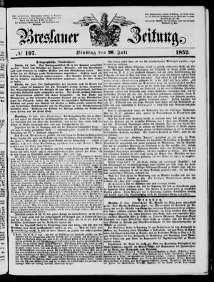 Breslauer Zeitung vom 20.07.1852