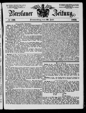 Breslauer Zeitung on Jul 22, 1852
