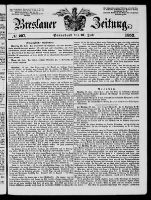 Breslauer Zeitung vom 31.07.1852