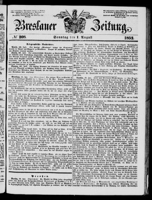 Breslauer Zeitung on Aug 1, 1852