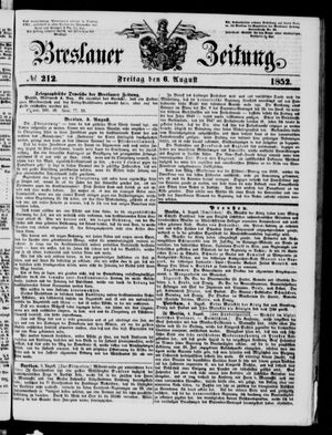 Breslauer Zeitung vom 06.08.1852