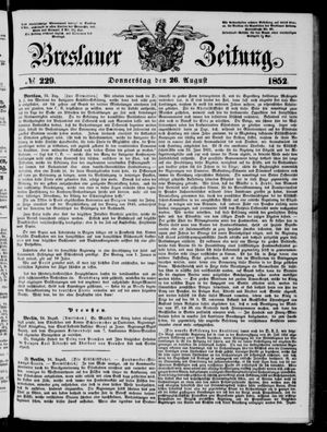 Breslauer Zeitung on Aug 26, 1852