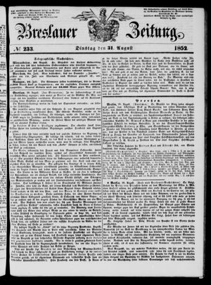 Breslauer Zeitung on Aug 31, 1852