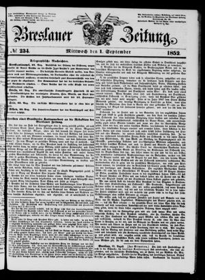 Breslauer Zeitung vom 01.09.1852