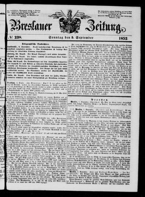 Breslauer Zeitung vom 05.09.1852