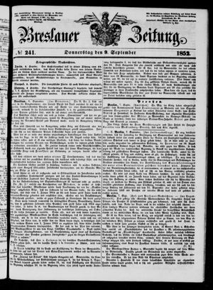 Breslauer Zeitung vom 09.09.1852