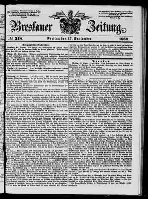 Breslauer Zeitung vom 17.09.1852