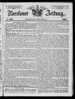 Breslauer Zeitung vom 02.10.1852