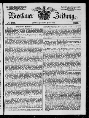 Breslauer Zeitung vom 08.10.1852