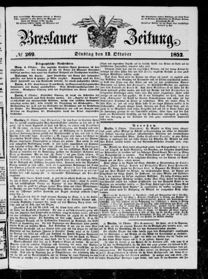 Breslauer Zeitung on Oct 12, 1852