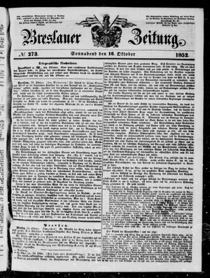 Breslauer Zeitung on Oct 16, 1852