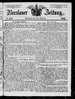 Breslauer Zeitung on Oct 17, 1852