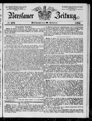 Breslauer Zeitung on Oct 20, 1852