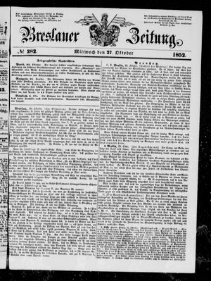 Breslauer Zeitung vom 27.10.1852