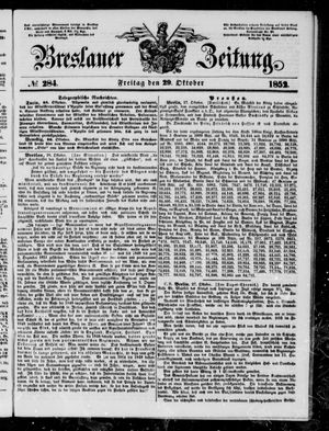 Breslauer Zeitung vom 29.10.1852