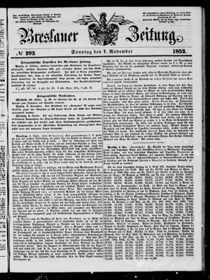 Breslauer Zeitung on Nov 7, 1852