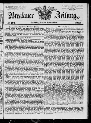 Breslauer Zeitung on Nov 9, 1852