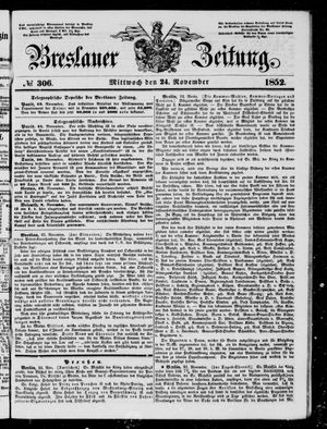 Breslauer Zeitung on Nov 24, 1852