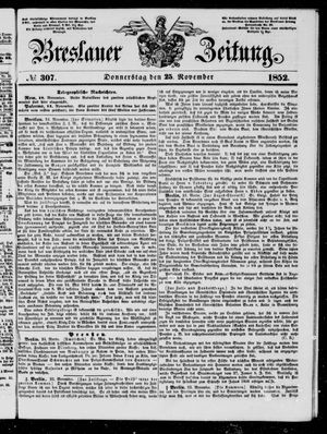 Breslauer Zeitung on Nov 25, 1852