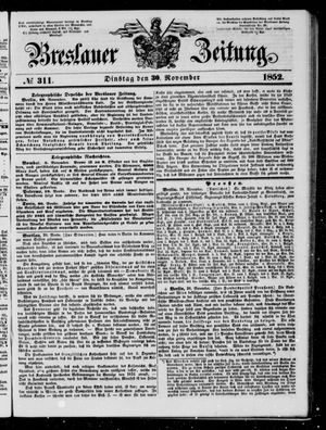 Breslauer Zeitung on Nov 30, 1852