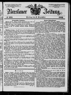 Breslauer Zeitung vom 03.12.1852