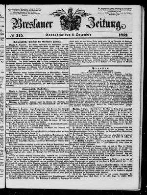 Breslauer Zeitung vom 04.12.1852