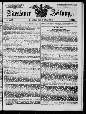 Breslauer Zeitung on Dec 5, 1852