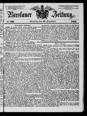 Breslauer Zeitung vom 12.12.1852