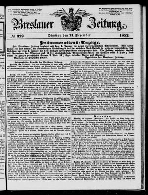 Breslauer Zeitung vom 21.12.1852