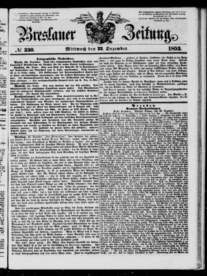Breslauer Zeitung on Dec 22, 1852