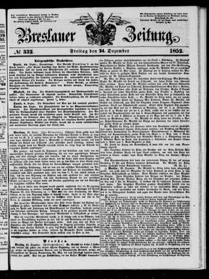 Breslauer Zeitung vom 24.12.1852