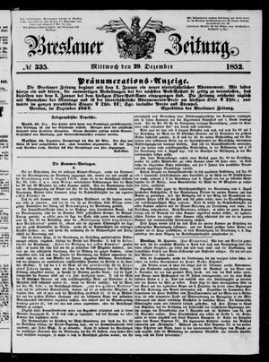 Breslauer Zeitung on Dec 29, 1852