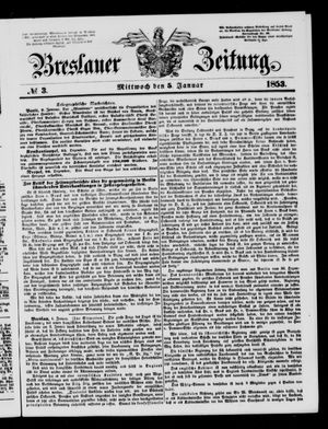 Breslauer Zeitung vom 05.01.1853