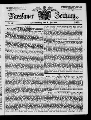 Breslauer Zeitung vom 06.01.1853