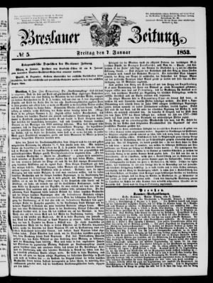 Breslauer Zeitung vom 07.01.1853