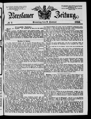 Breslauer Zeitung on Jan 9, 1853